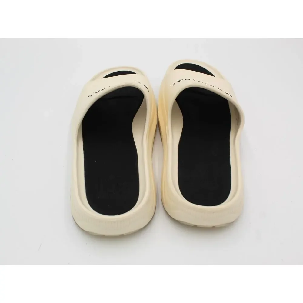 Municipal Podium Slide Mens 9 White Black Recovery Comfort Sandal Summer Outdoor